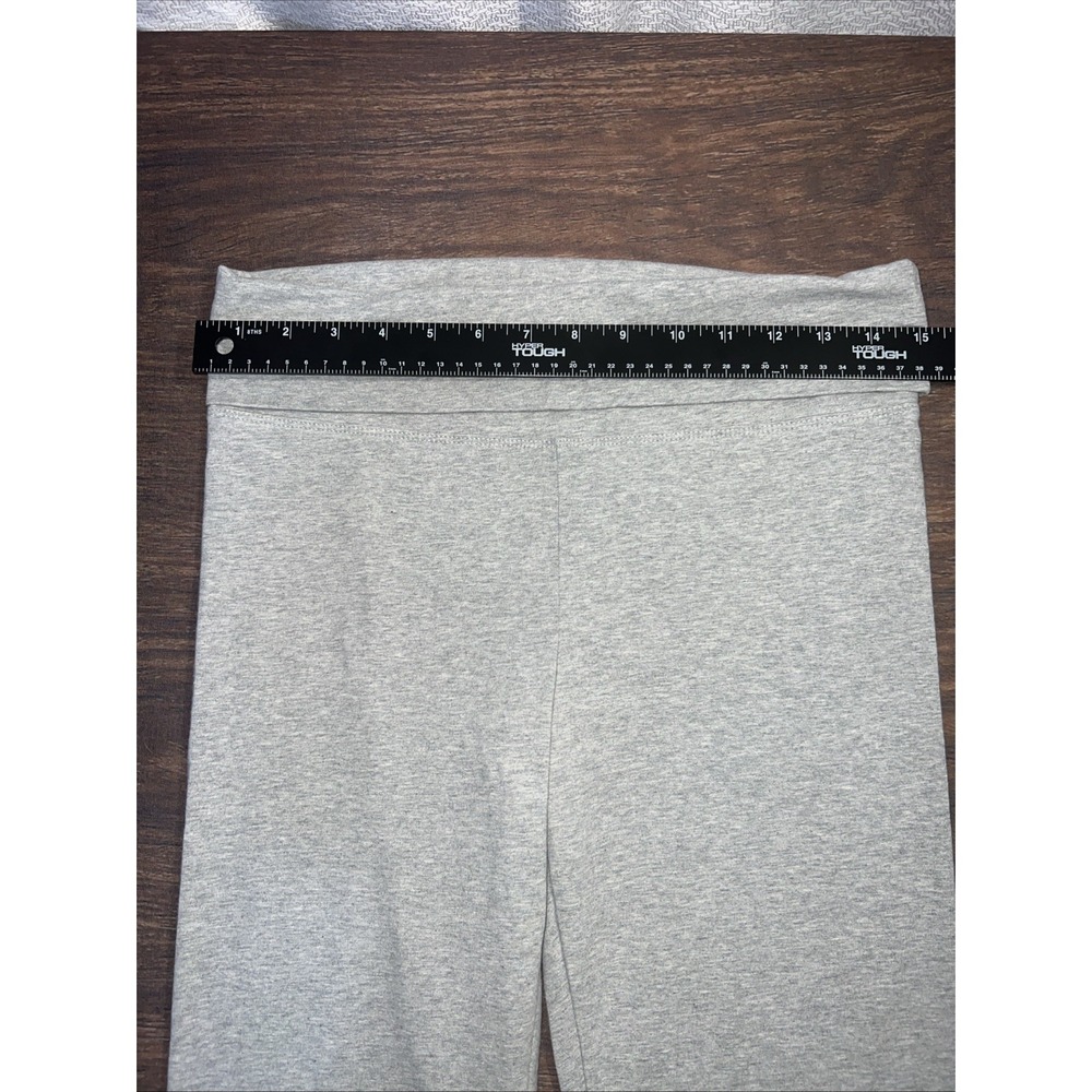 PINK by Victoria's Secret Foldover Flare Leggings Gray Womens Size Medium - Picture 7 of 9
